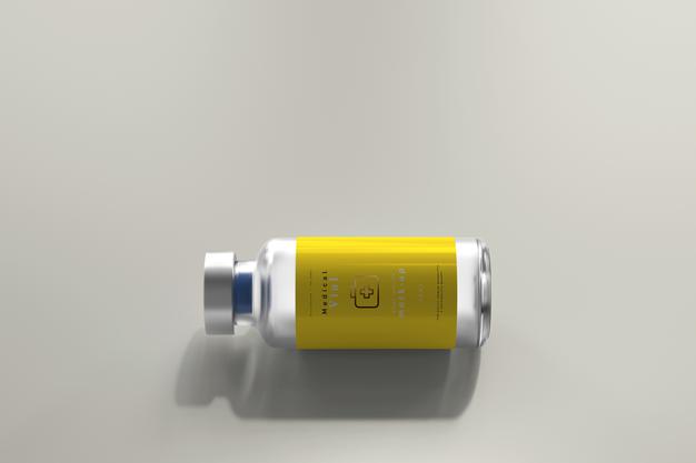 Free 10Ml Vial Bottle Mock Up Psd