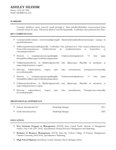Free Functional Legal CV Resume Template in Microsoft Word (DOCX) Format