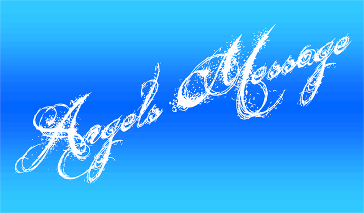 Free Angels Message Font