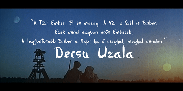 Free Dersu Uzala brush Font