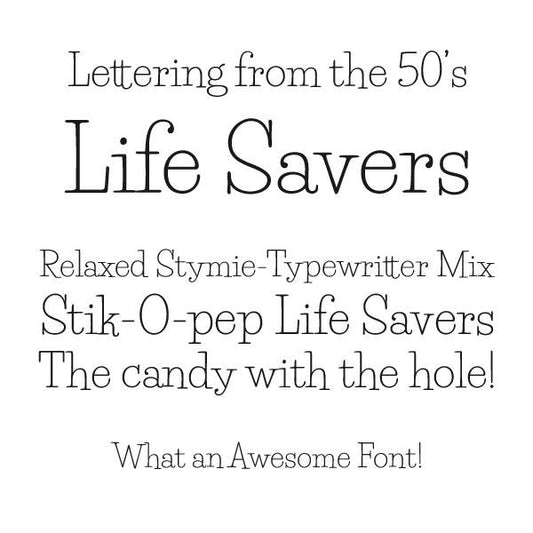 Free Life Savers Font