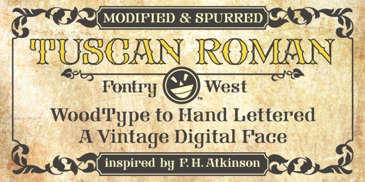 Free FHA Mod Tuscan Roman NCV Font