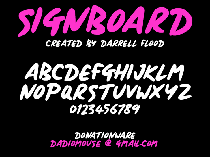 Free Signboard Font