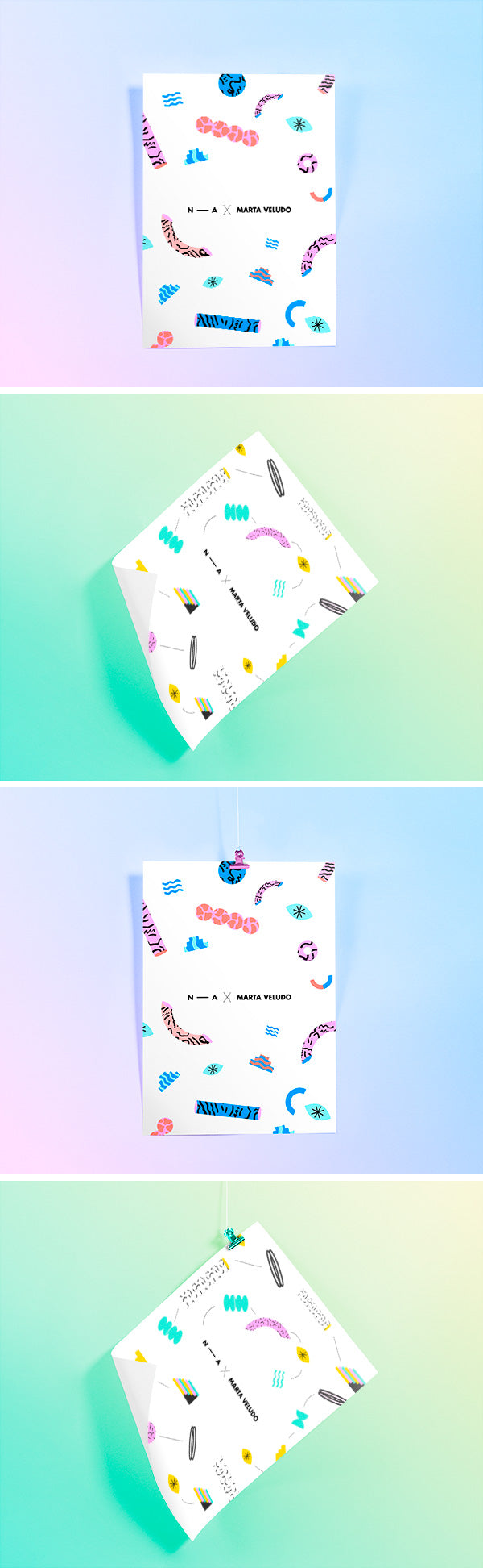 Free 2 Poster Mockups Psd