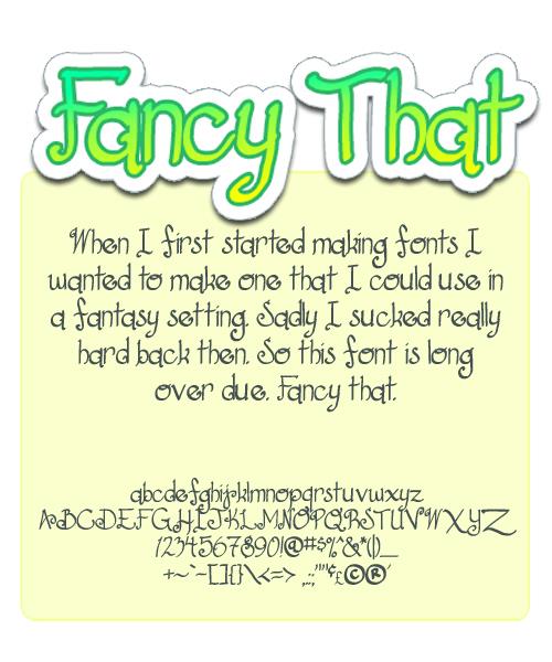 Free Fancy That Font