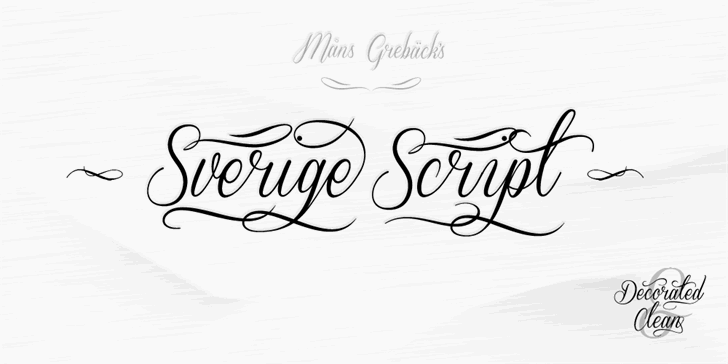 Free Sverige Script Font