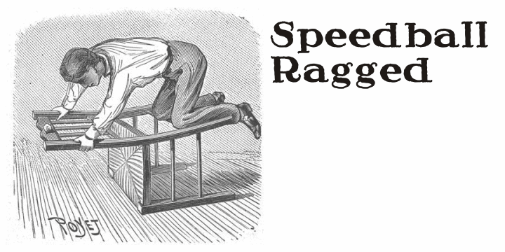 Free Speedball Ragged Font