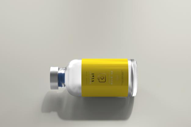 Free 25Ml Vial Bottle Mock Up Psd