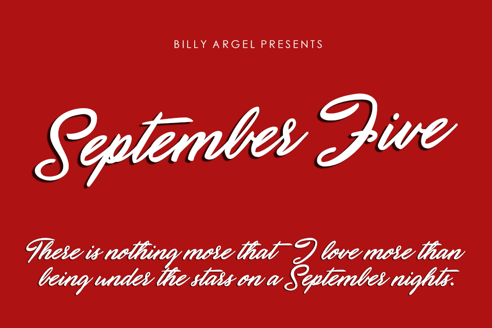 Free September Five Font