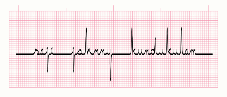 Free ECG saji Font