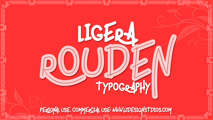 Free ligera rouden Font