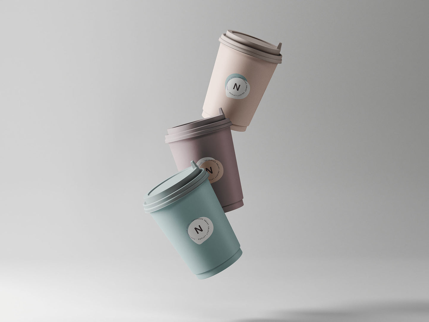 Free 3 Coffee Cup Mockups