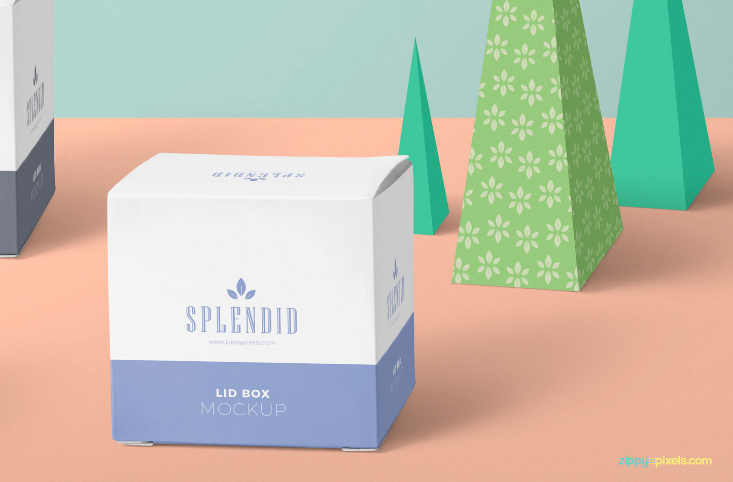 Free Paper Box Mockup PSD