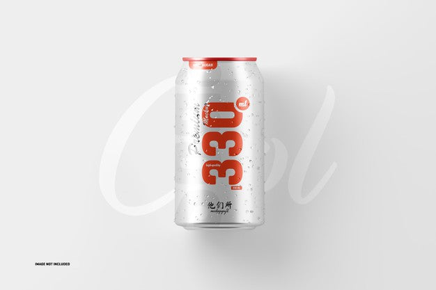 Free 330Ml Soda Can Mockup Psd