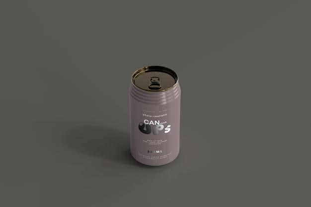 Free 330Ml Standard Soda Can Mockup Psd