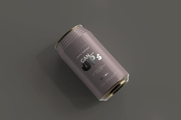 Free 330Ml Standard Soda Can Mockup Psd