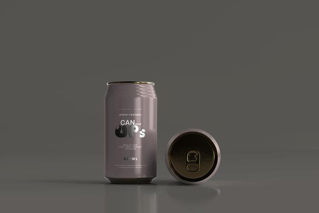 Free 330Ml Standard Soda Can Mockup Psd