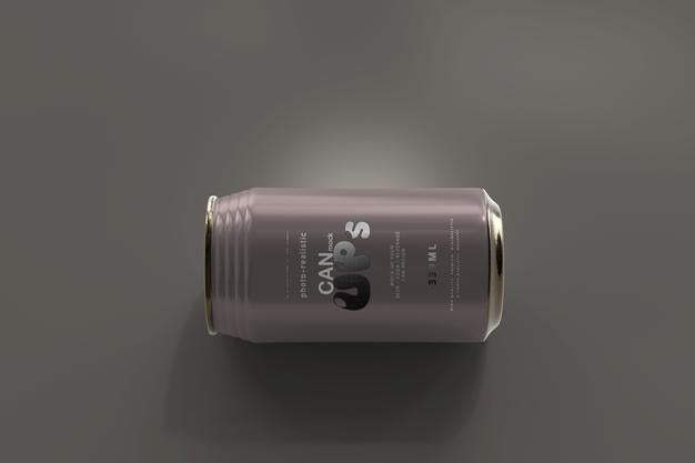 Free 330Ml Standard Soda Can Mockup Psd