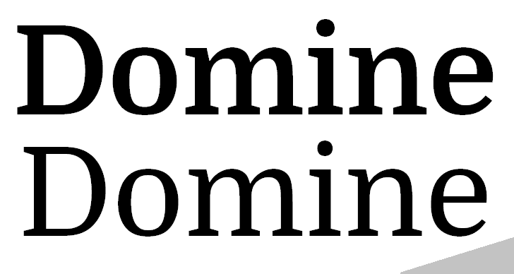 Free Domine Font