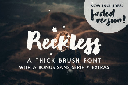 Free Reckless Thick Brush Font Demo