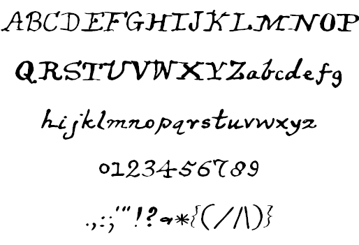 Free LewisCarroll Font