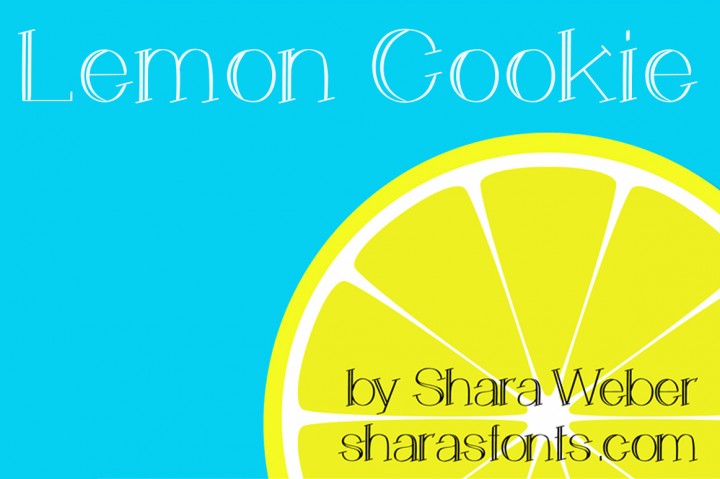 Free Font Lemon Cookie Typeface