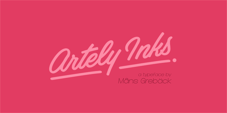 Free Artely Inks Font