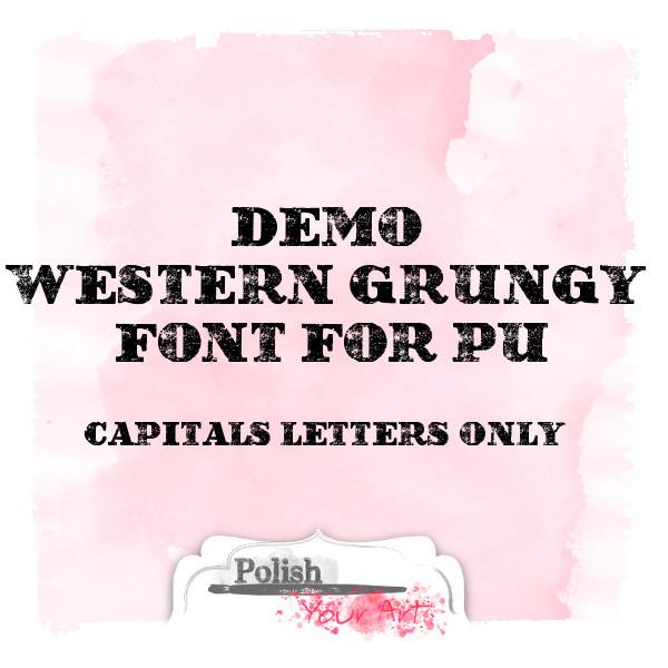 Free Western Grungy by Marta van Eck Font