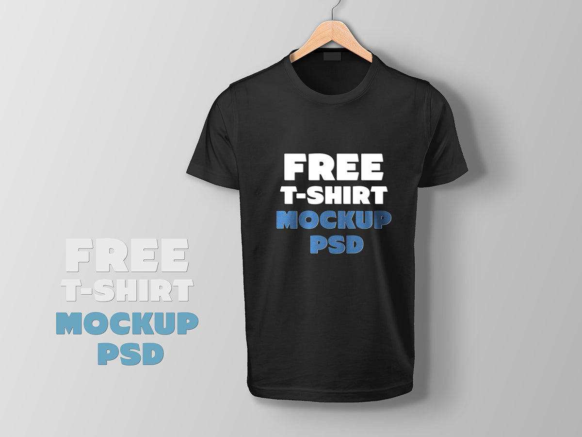 Free Realistic Fully Customizable T-Shirt Mockup