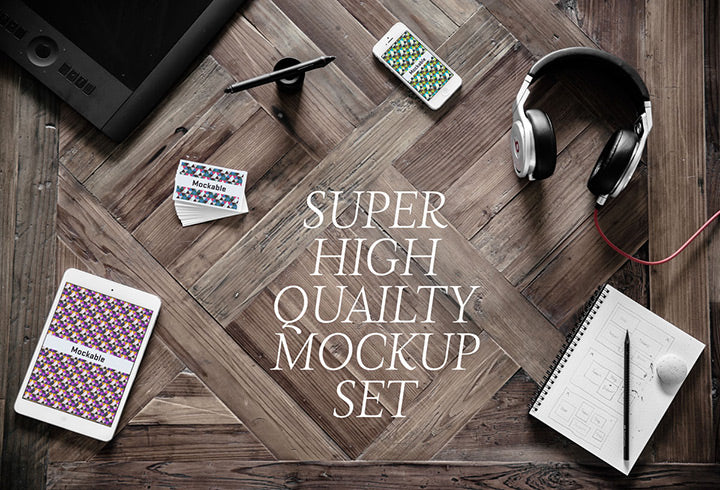 Free 5 High-Quality Photographic Mockups