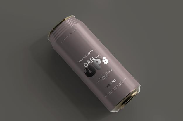 Free 500Ml Sleek Soda Can Mockup Psd