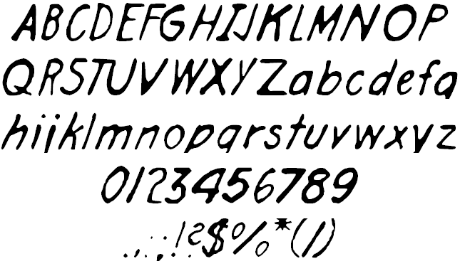 Free Engineer Hand Font