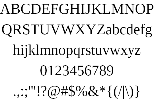 Free Tinos Font