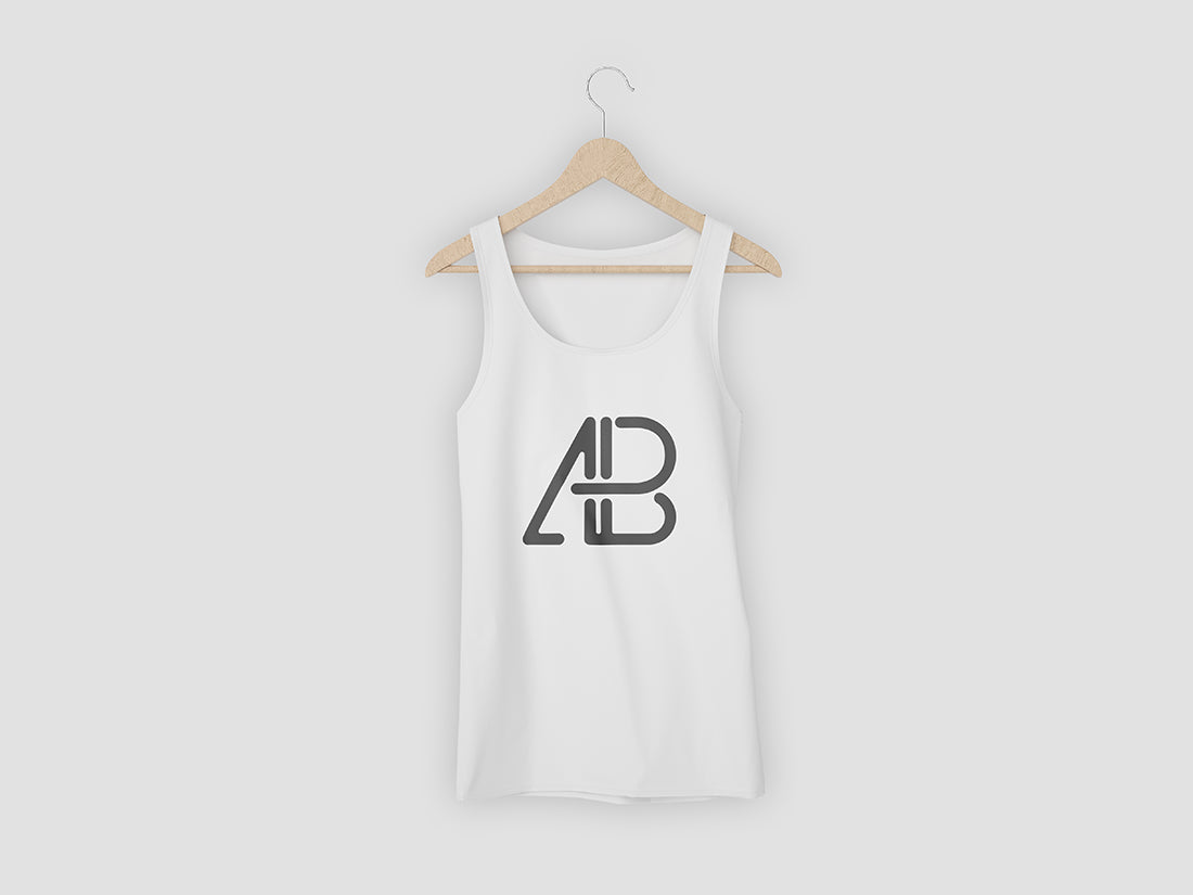 Free 5K Tank Top Mockup Psd