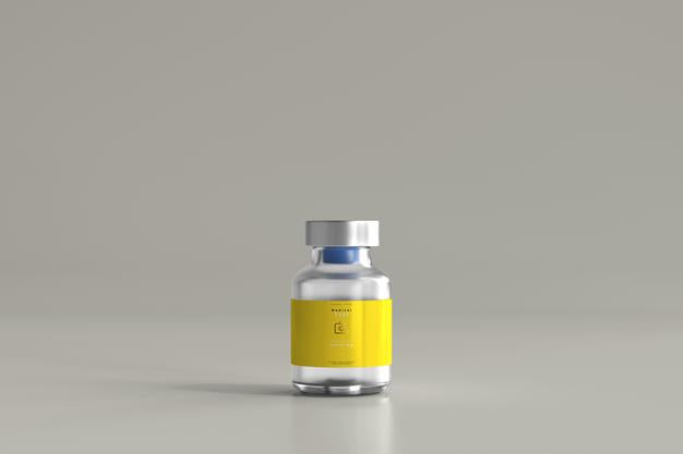 Free 5Ml Vial Bottle Mock Up Psd