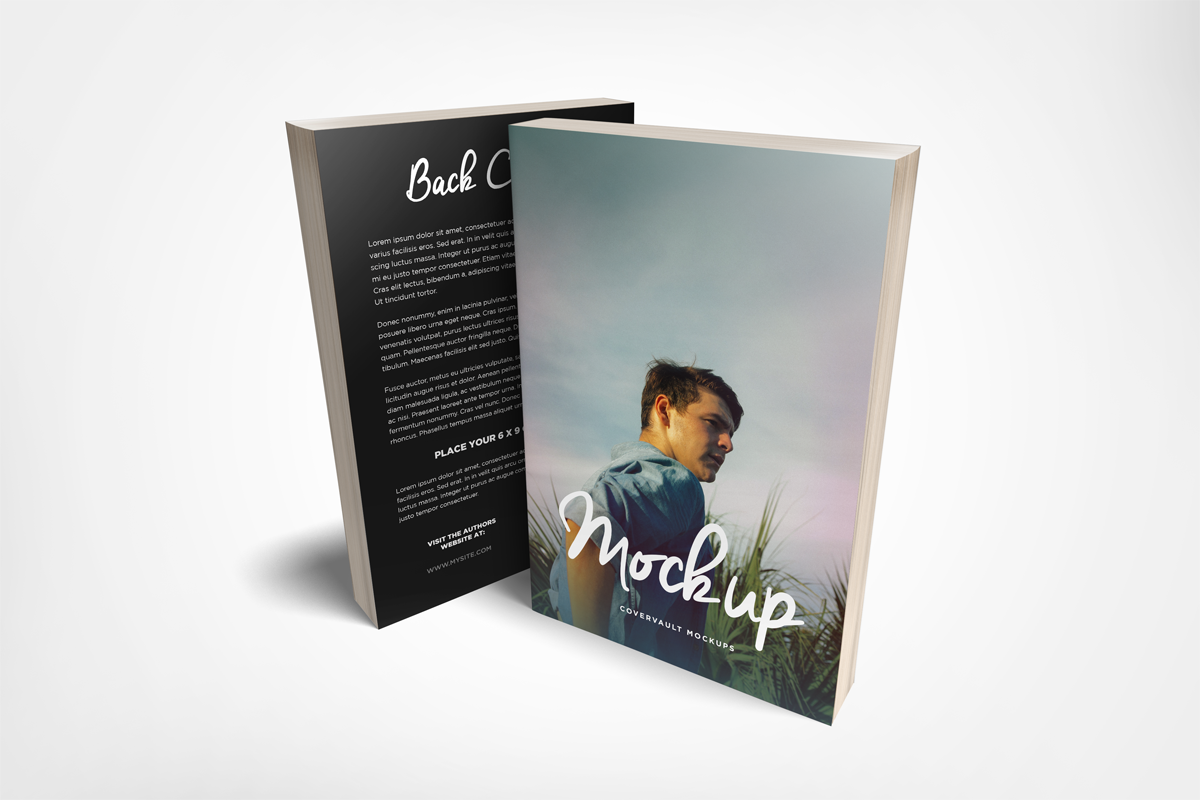 Free 6 X 9 Front & Back Paperback Book Mockup