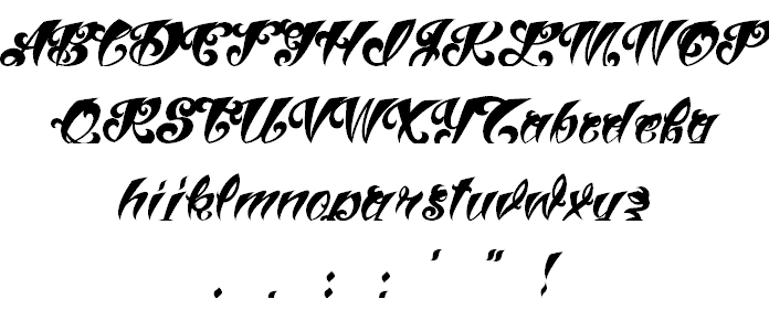 Free VtcTattooScriptThree Font