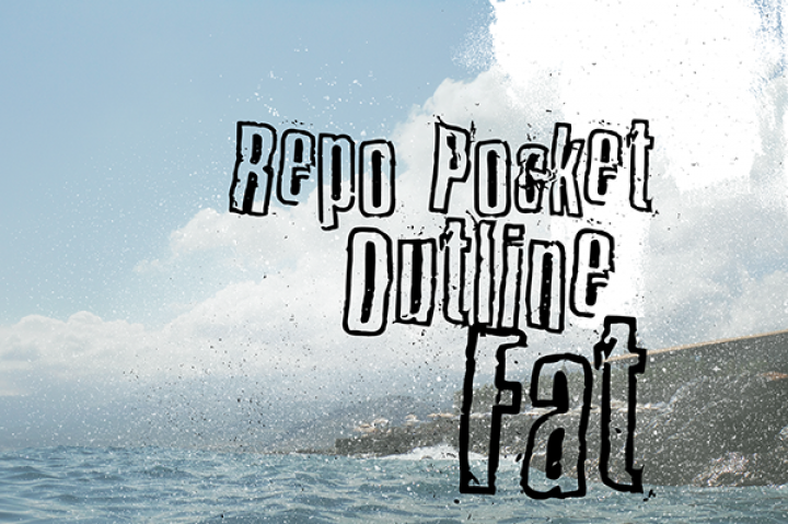 Free Repo Pocket Outline Fat Font