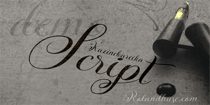 Free KazincBarcika Script Font