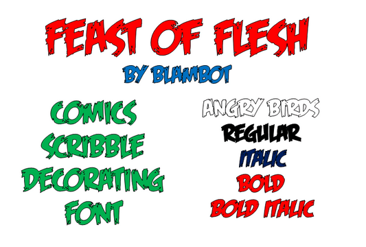 Free Feast of Flesh BB Font
