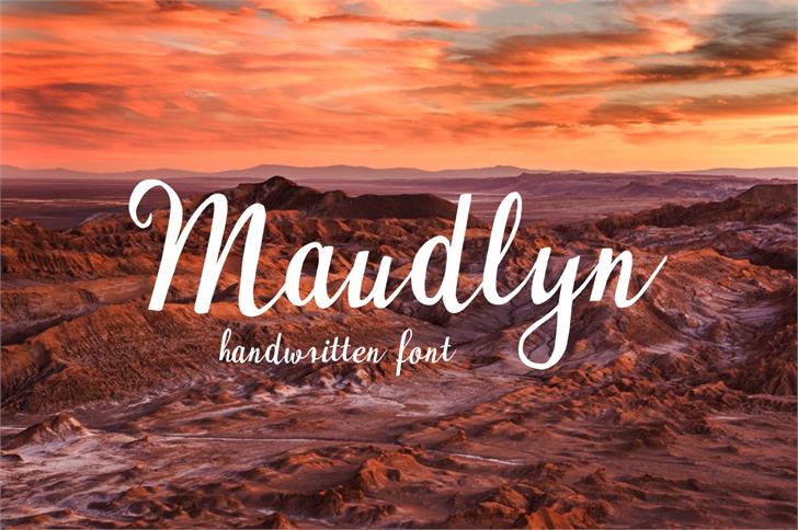 Free Maudlyn Font