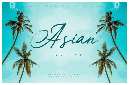 Free Asian Skyline Font