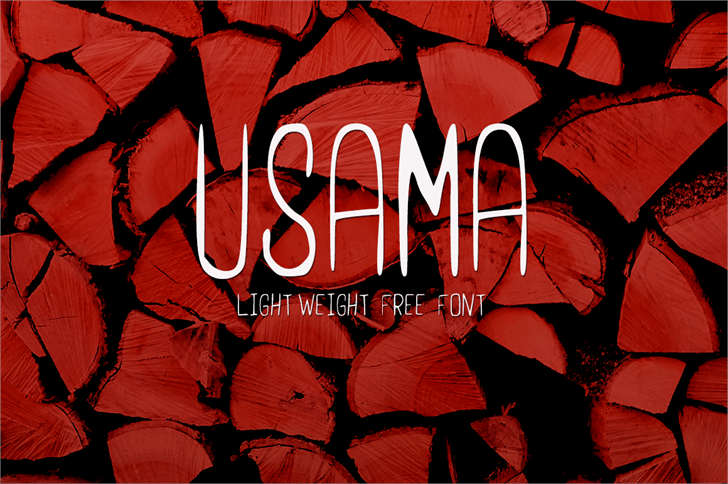 Free UsamaLight Font