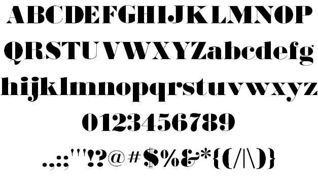 Free BodoniUltraFLF Font