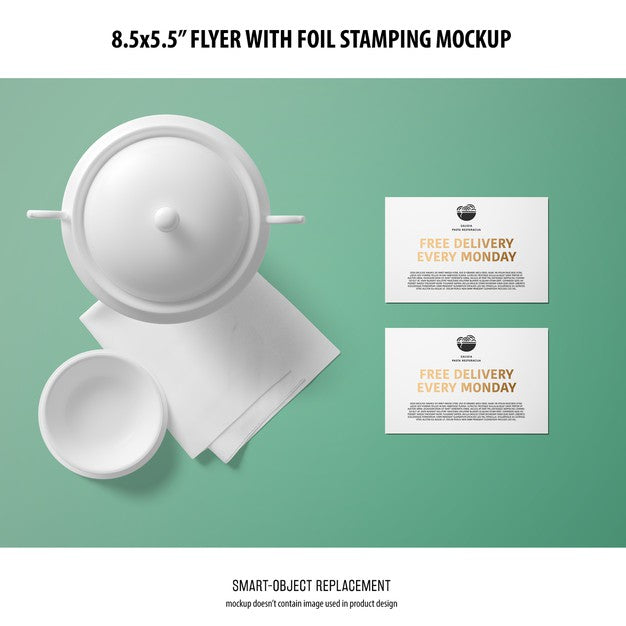 Free 8.5X5.5 Flyer Mockup Psd