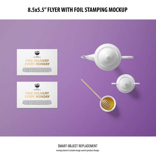 Free 8.5X5.5 Flyer Mockup Psd