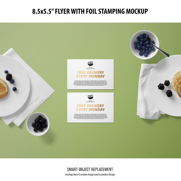 Free 8.5X5.5 Flyer Mockup Psd