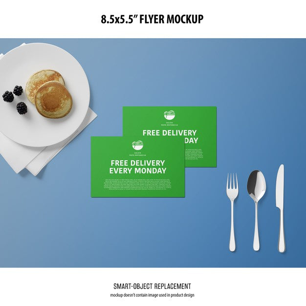 Free 8.5X5.5 Flyer Mockup Psd