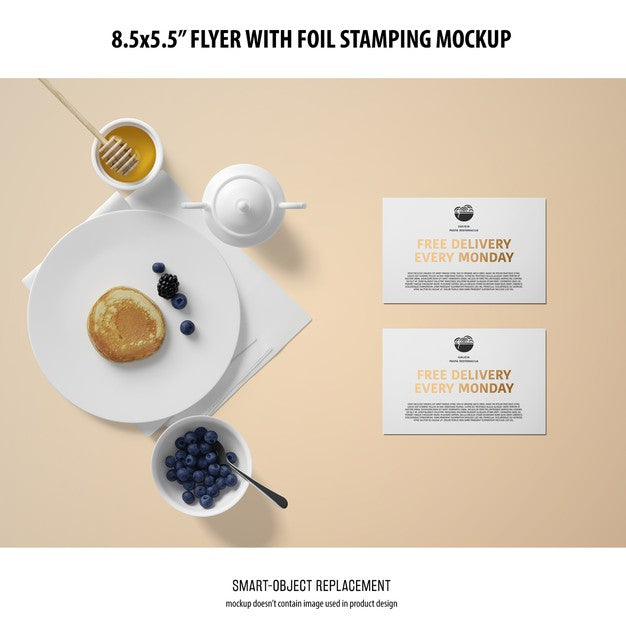 Free 8.5X5.5 Flyer Mockup Psd