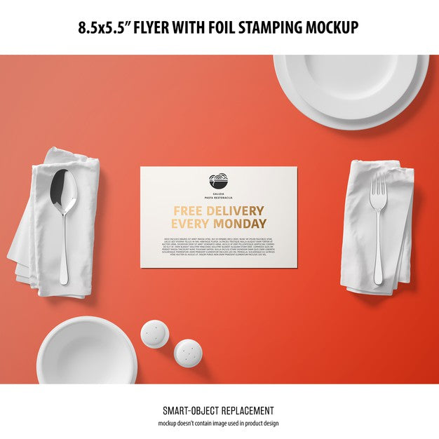 Free 8.5X5.5 Flyer Mockup Psd